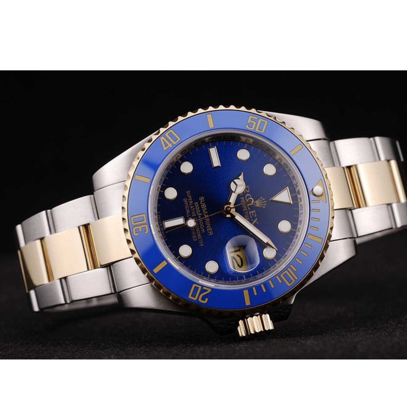 Aaa replica watch Blue Rolex Blue Submariner Dial 98230 Bezel 0714